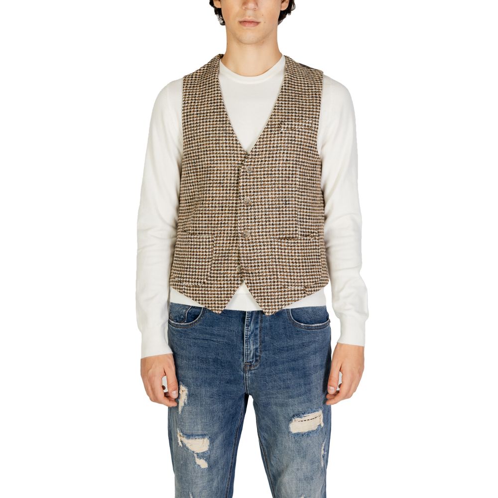 Beige Wollweste
