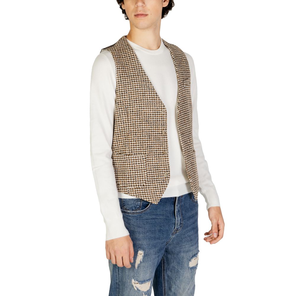 Beige Wollweste