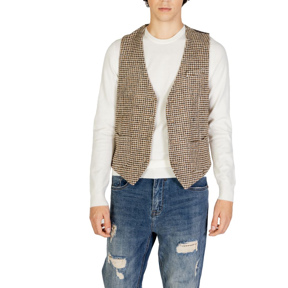 Beige Wollweste