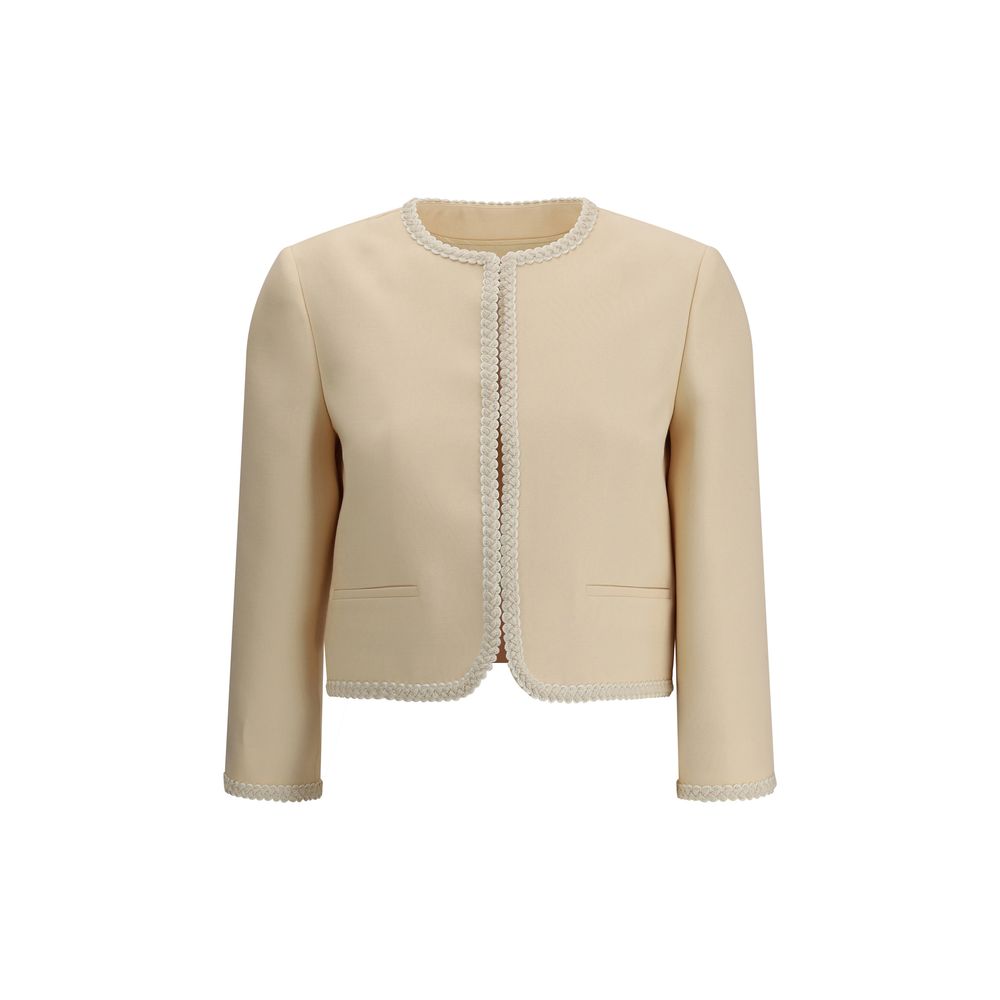 Blazer aus Seidenkrepp