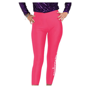 Rosa Nylonjeans und Hose