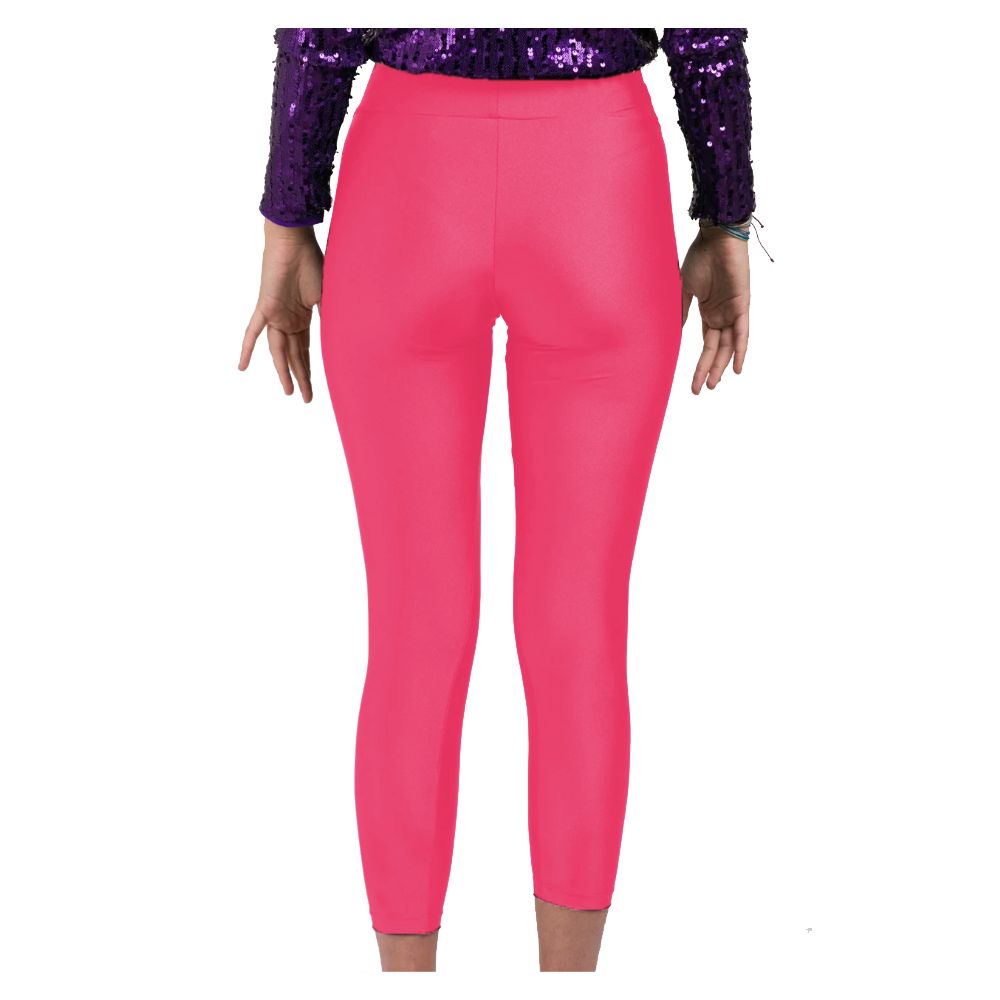 Rosa Nylonjeans und Hose