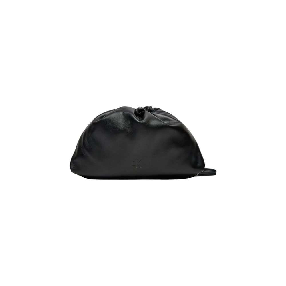 Schwarze Handtasche aus recyceltem Polyester