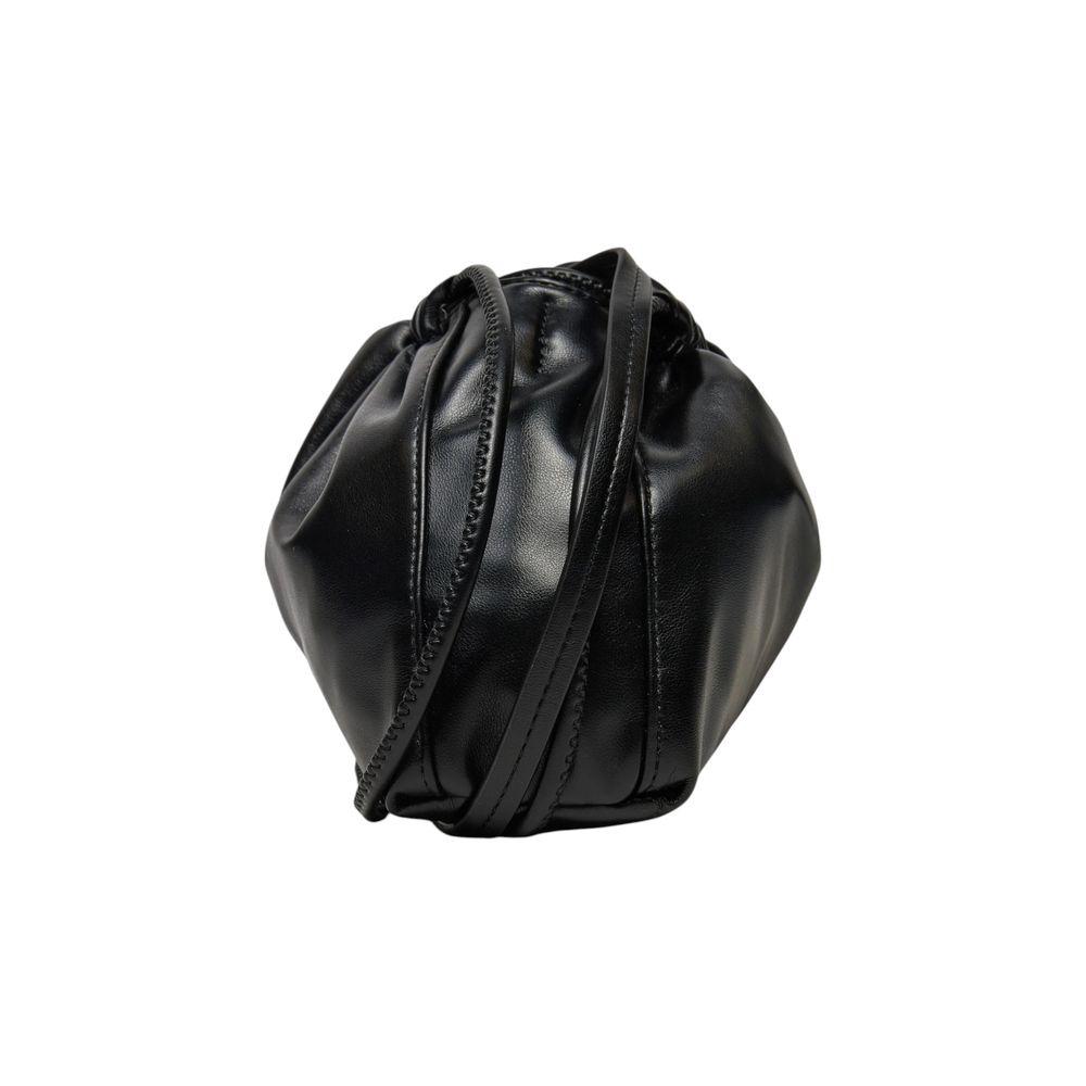 Schwarze Handtasche aus recyceltem Polyester