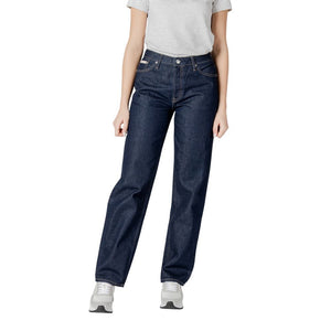 Blue Cotton Relaxed Fit Jean