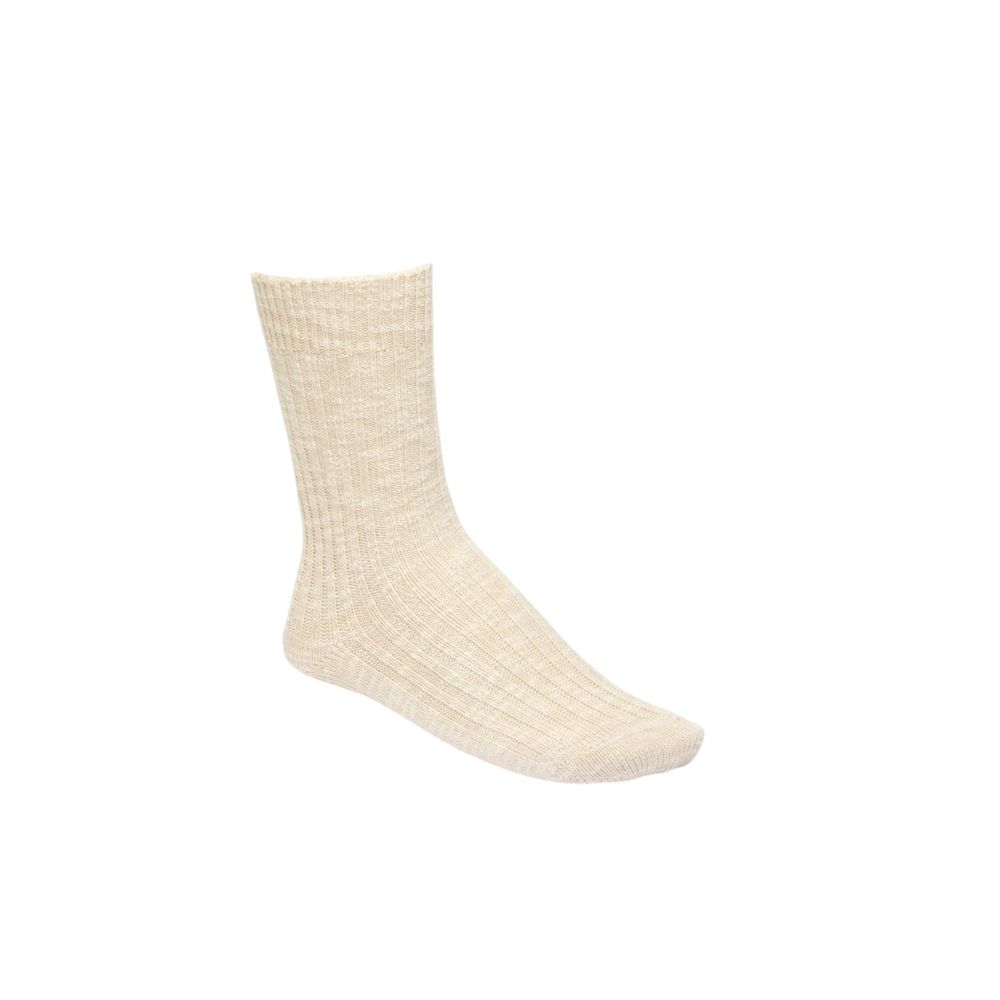 Beige Baumwollsocke