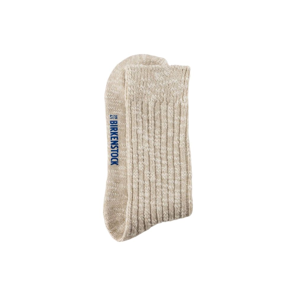 Beige Baumwollsocke