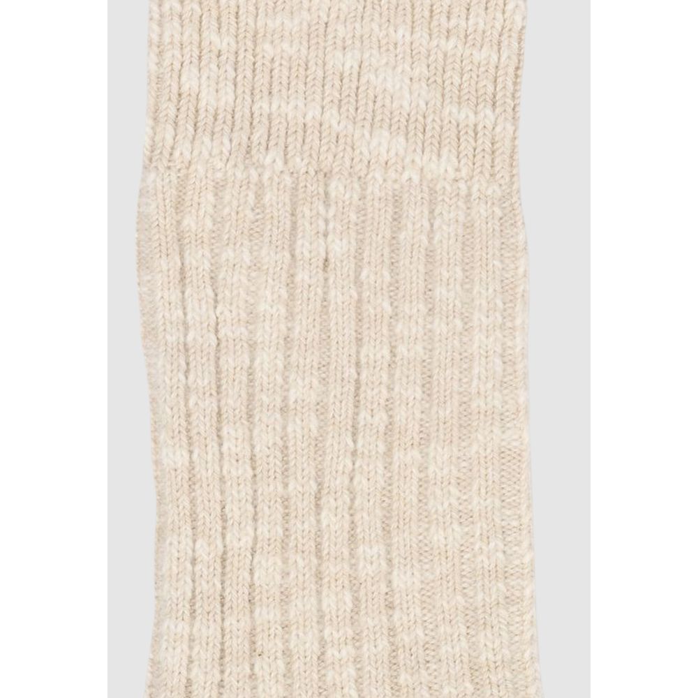 Beige Baumwollsocke
