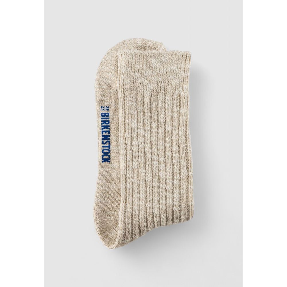 Beige Baumwollsocke