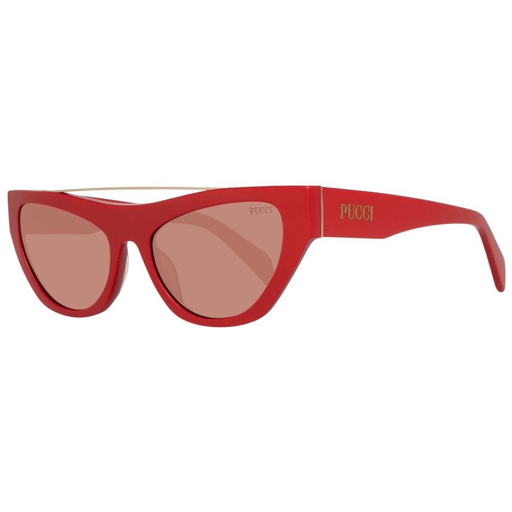 Rote Metall-Sonnenbrille