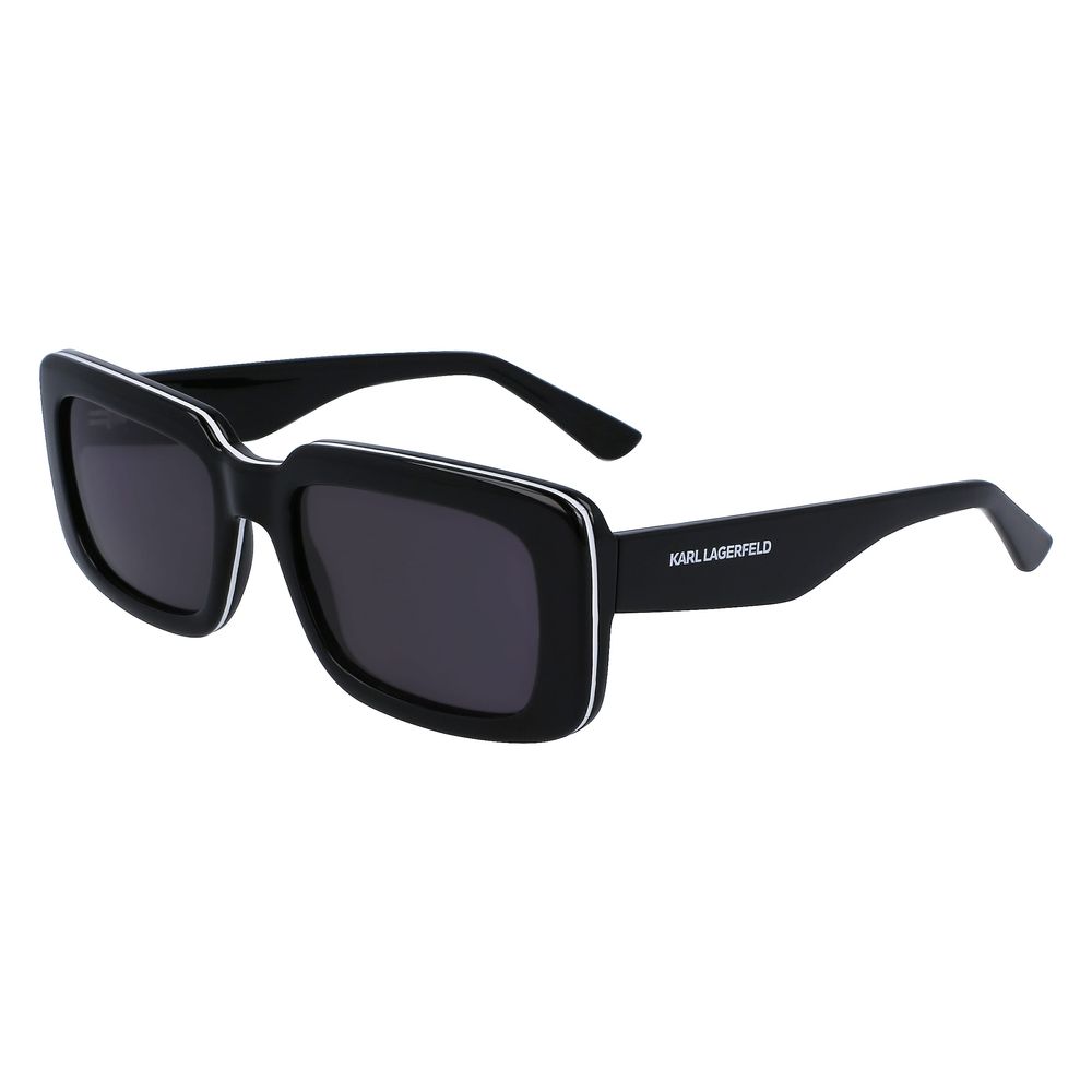 Schwarze Sonnenbrille mit Spritzguss-Optik