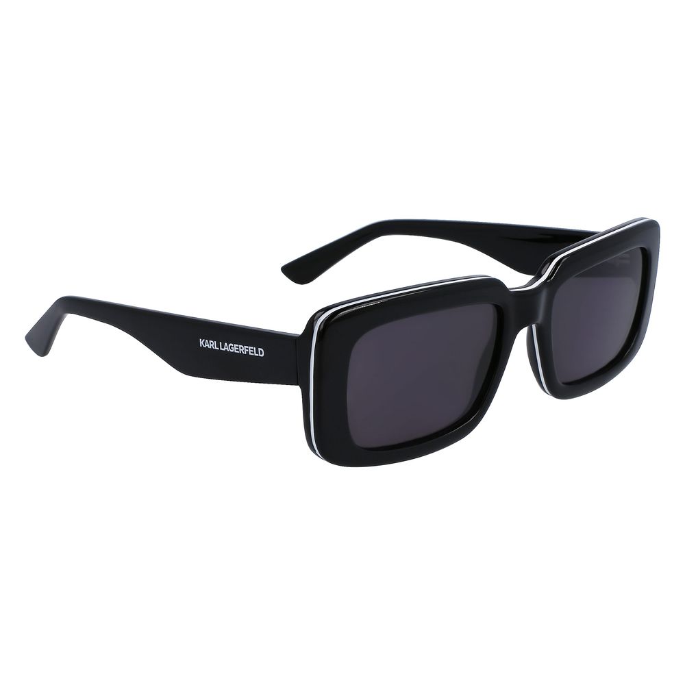 Schwarze Sonnenbrille mit Spritzguss-Optik