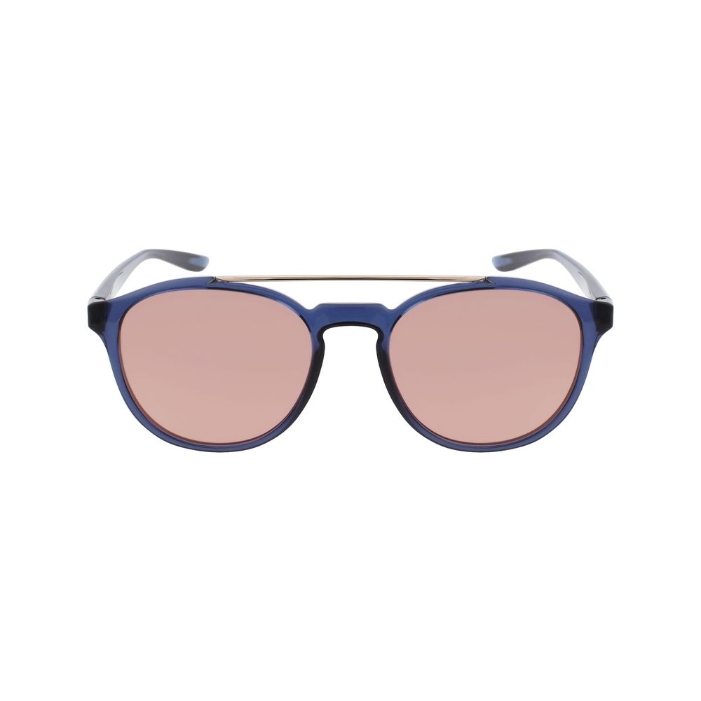 Blaue Sonnenbrille mit Spritzguss-Optik