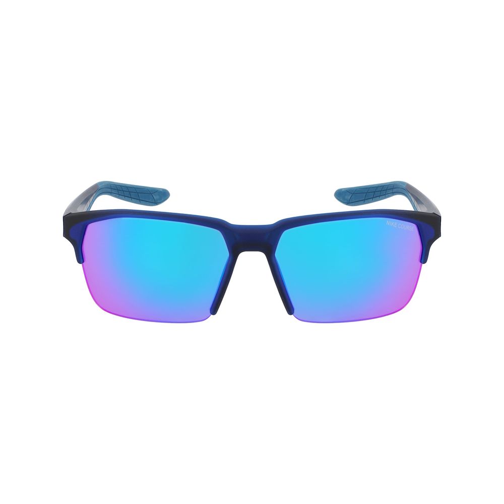 Blaue Sonnenbrille mit Spritzguss-Optik