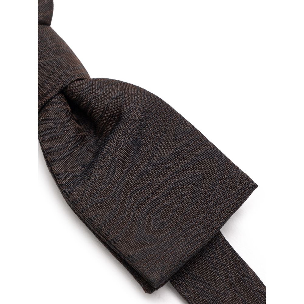 Brown Silk Bowty