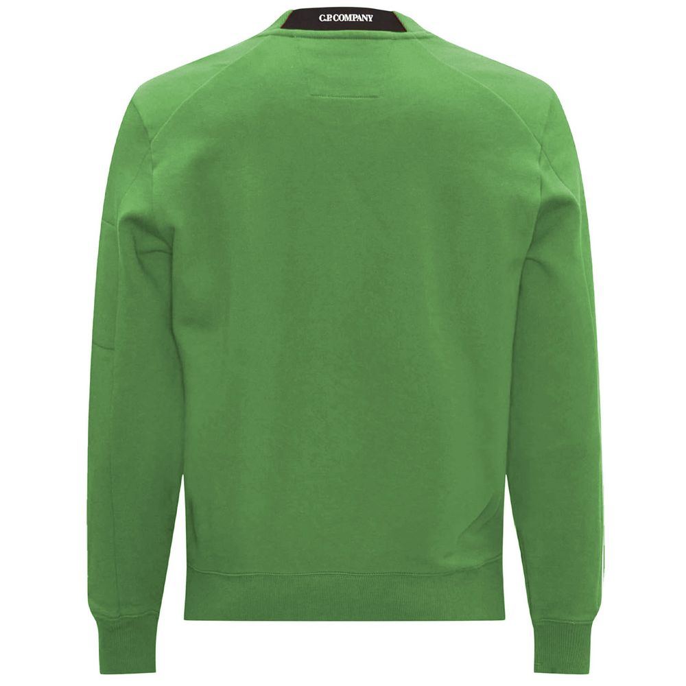 Grüner Baumwollpullover