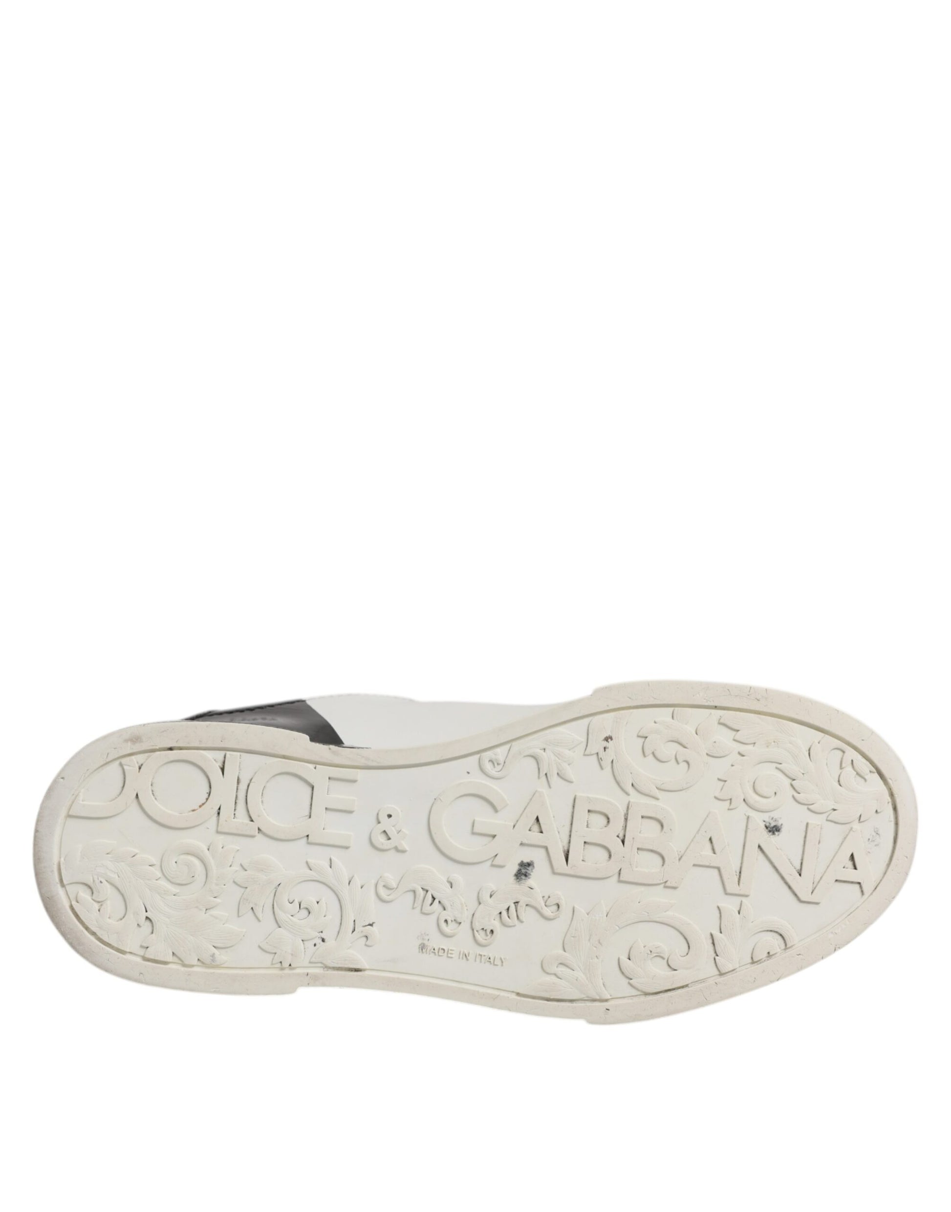 Weiß Schwarz Logo Portofino Männer Sneaker Schuhe