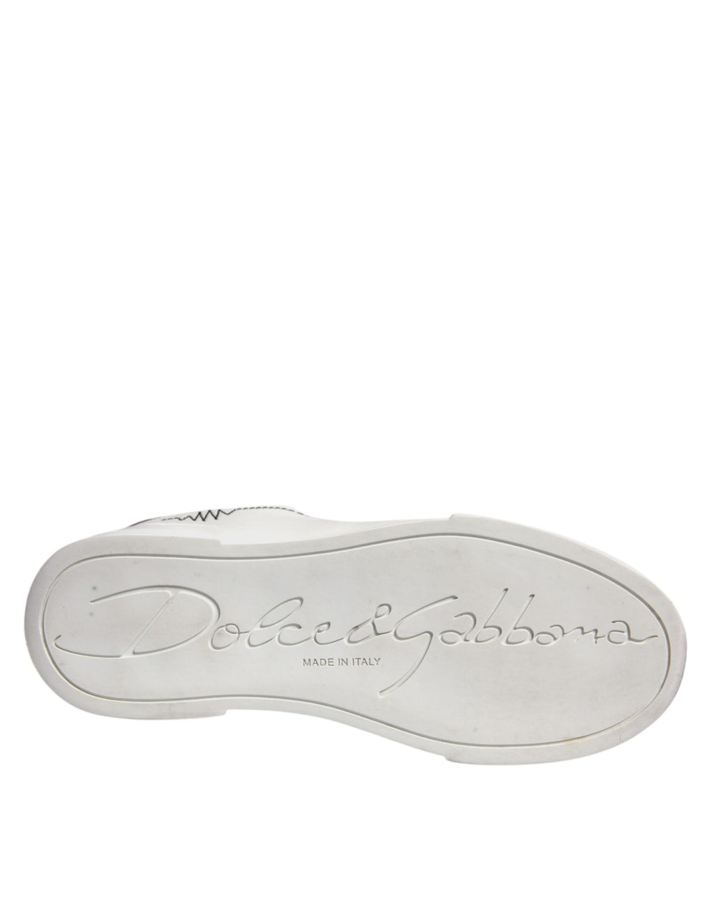 Dolce & Gabbana White Gold Leather Low Top Sneakers Shoes