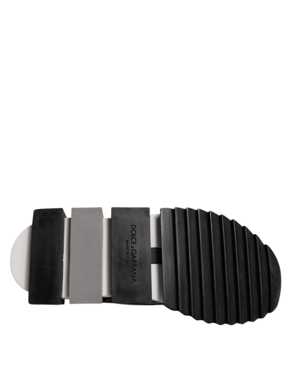 Dolce & Gabbana White Black Slip On Sorrento Sneakers Shoes