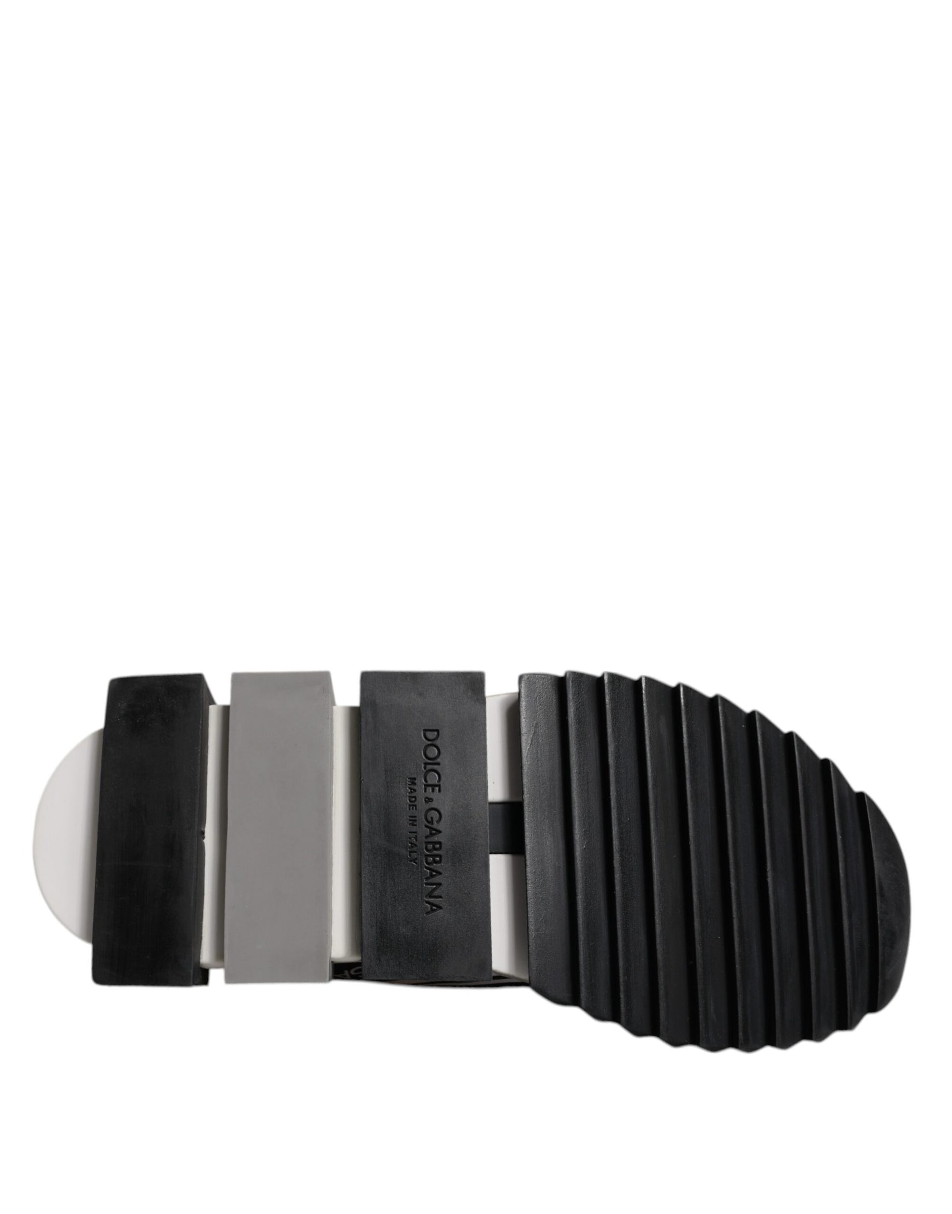 Dolce & Gabbana White Black Slip On Sorrento Sneakers Shoes