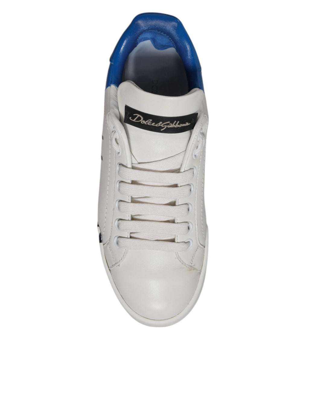 Weiß Blau Logo Portofino Sneakers Schuhe