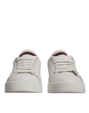 Weiß Rot Logo Portofino Sneakers Schuhe