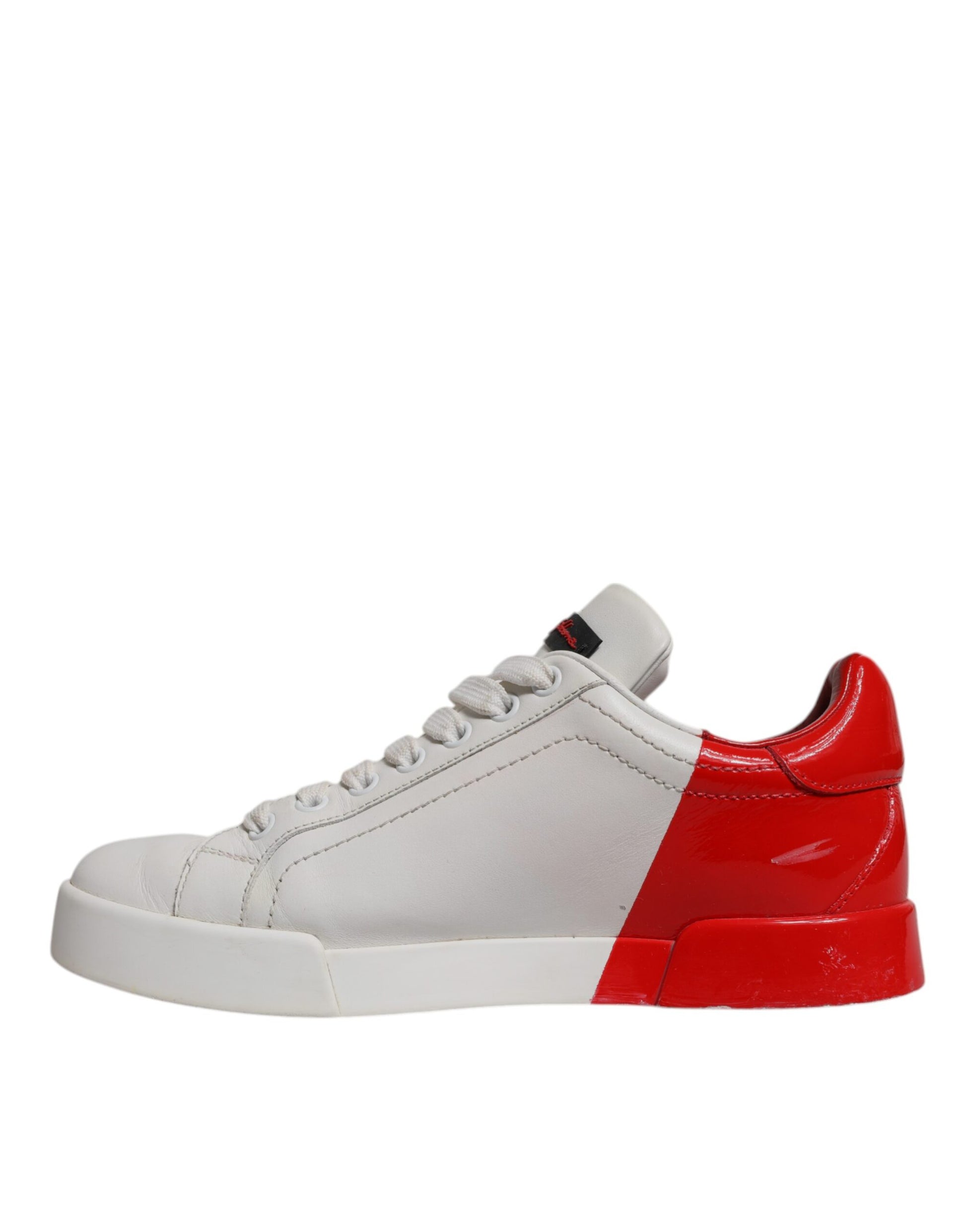 Weiß Rot Logo Portofino Sneakers Schuhe