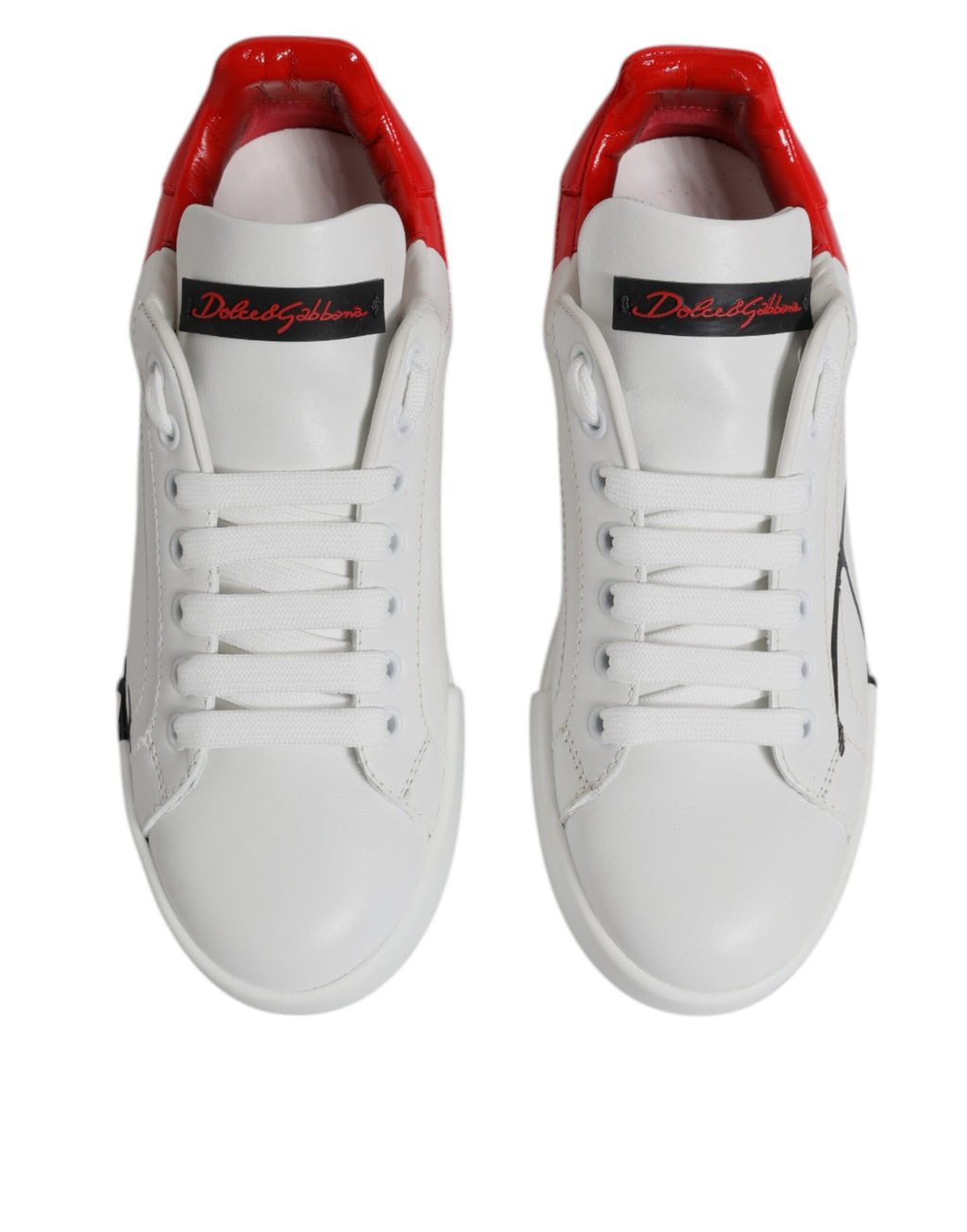 Weiß Rot Logo Portofino Sneakers Schuhe