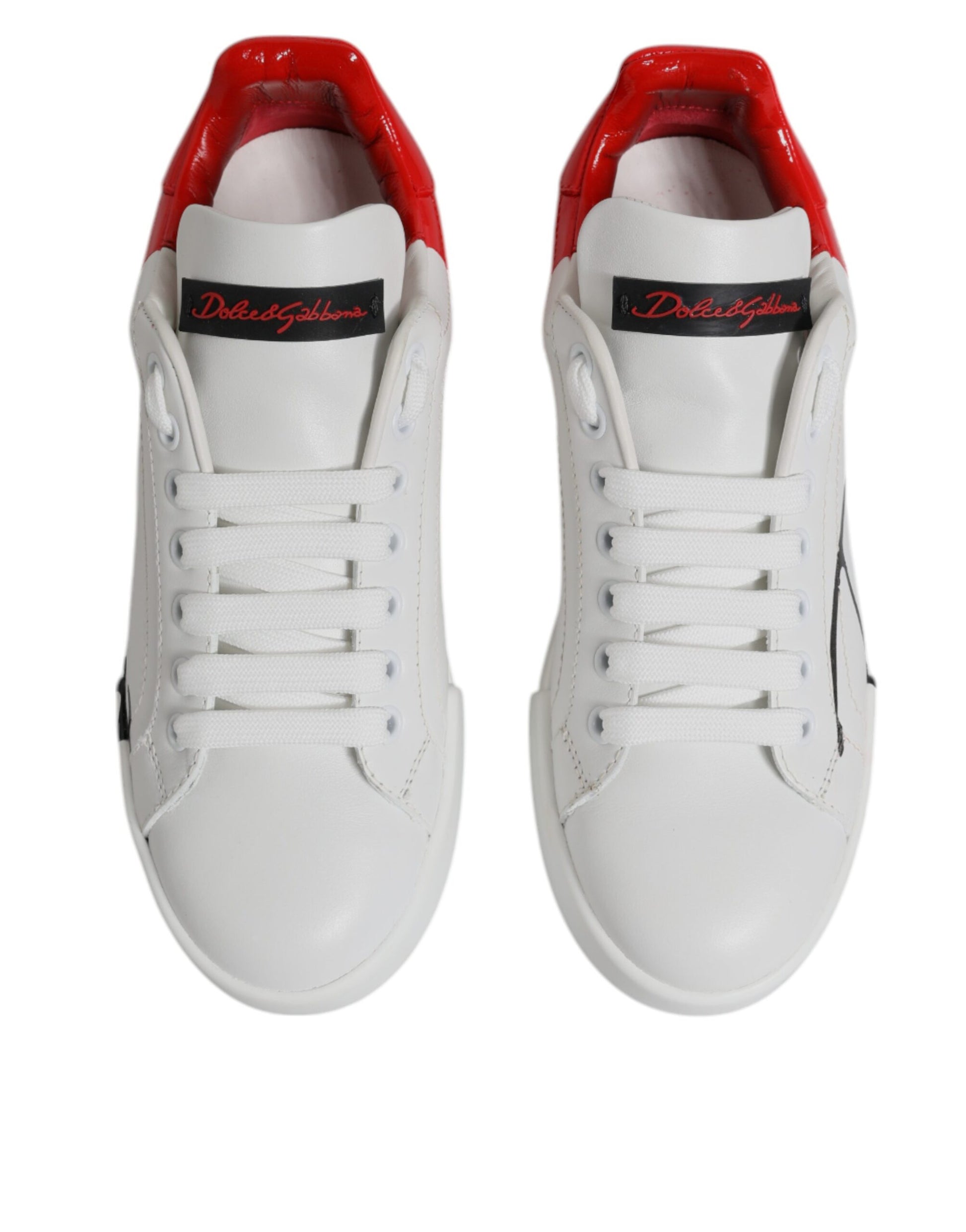 Weiß Rot Logo Portofino Sneakers Schuhe