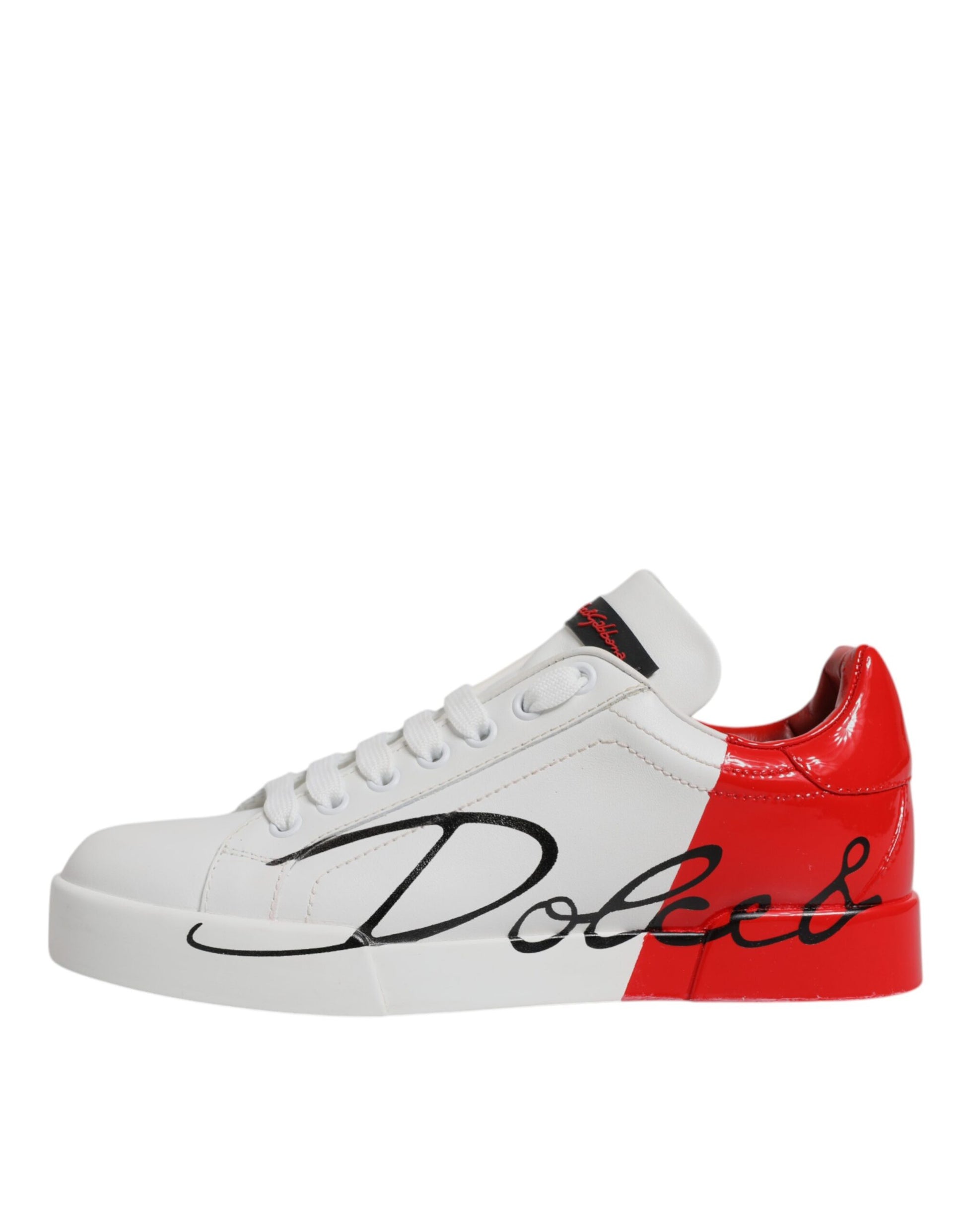 Weiß Rot Logo Portofino Sneakers Schuhe