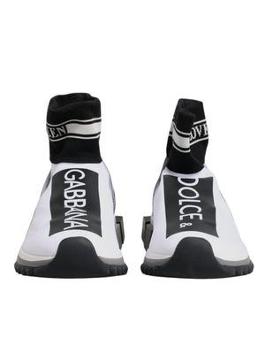 Weiß Schwarz Sorrento Socken Sneakers Schuhe