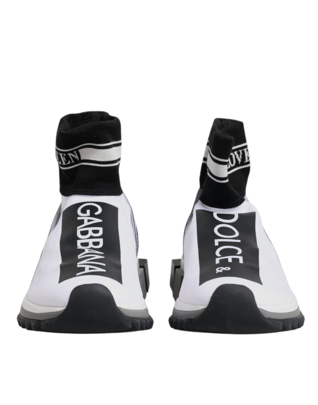 Weiß Schwarz Sorrento Socken Sneakers Schuhe