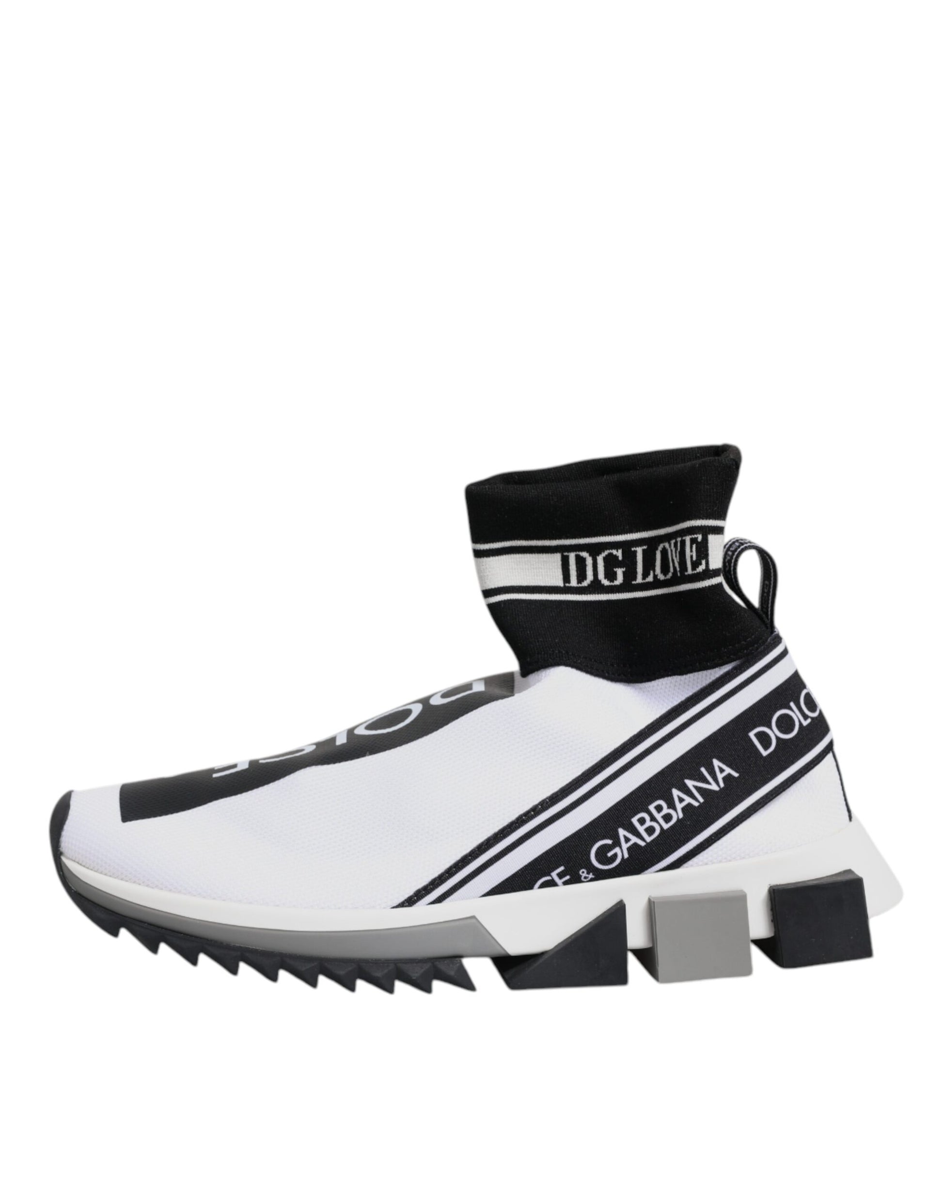 Weiß Schwarz Sorrento Socken Sneakers Schuhe