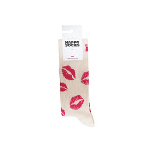 Beige Baumwollsocke
