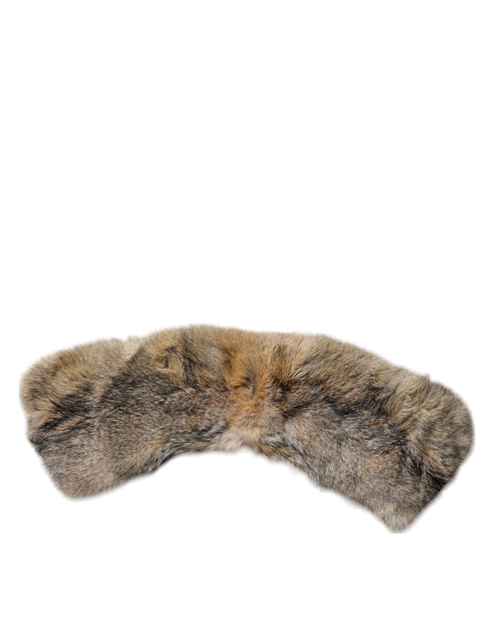 Dolce & Gabbana Brown Fur Shoulder Collar Neck Wrap Scarf