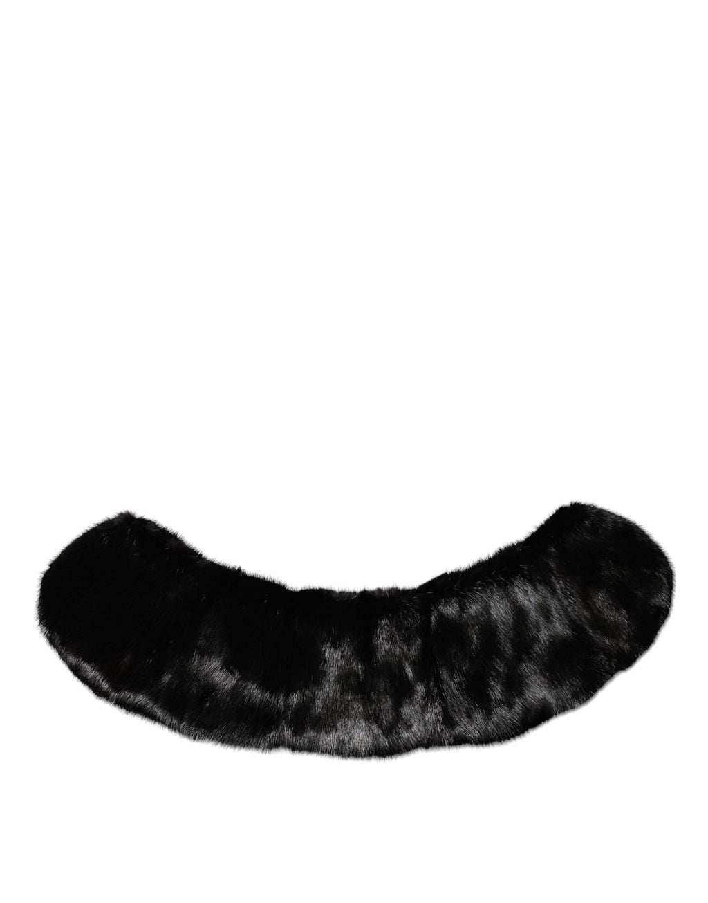 Schwarzer Pelzschal Halswickel-Kragenschal