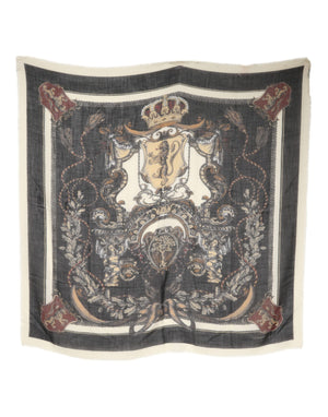 Mehrfarbig bedruckter Foulard aus Kaschmir