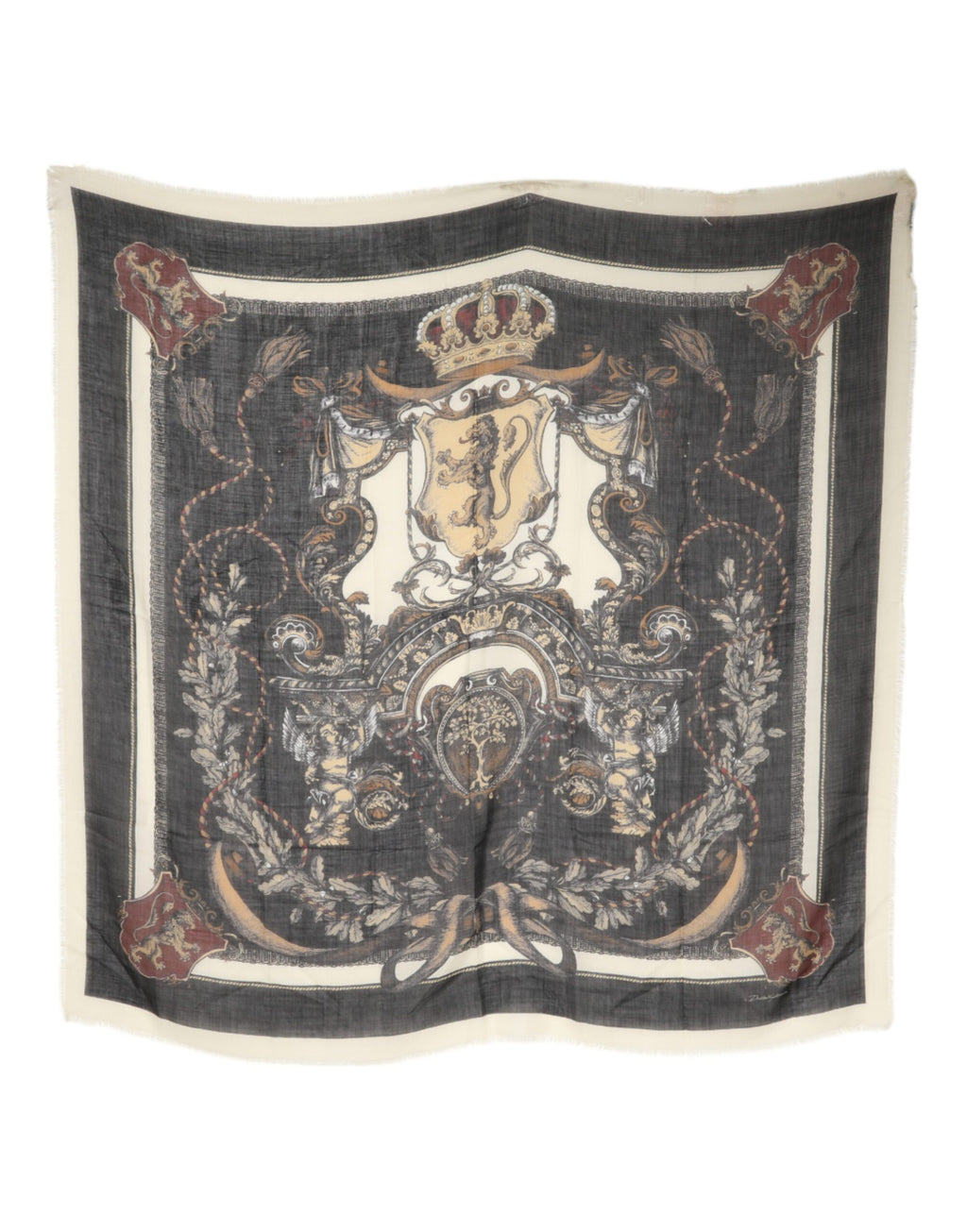 Mehrfarbig bedruckter Foulard aus Kaschmir