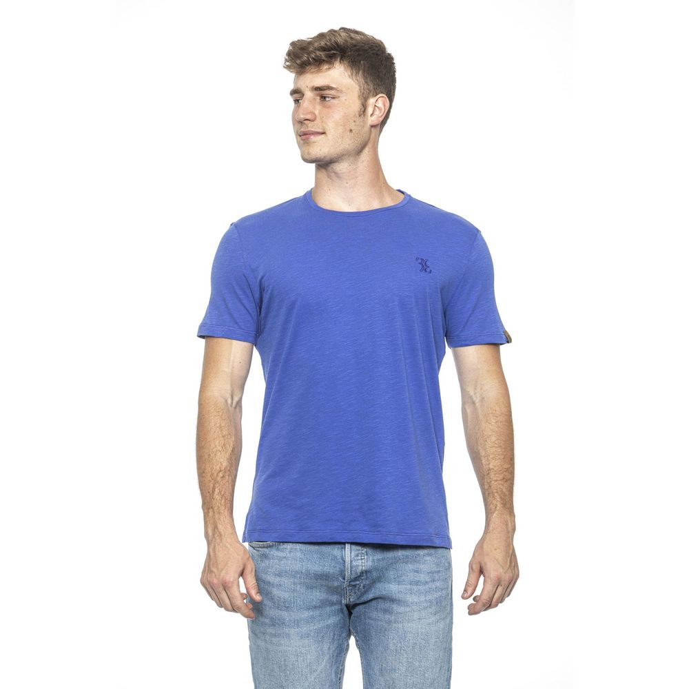 Hellblaues Baumwoll-T-Shirt