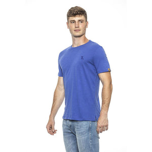Hellblaues Baumwoll-T-Shirt
