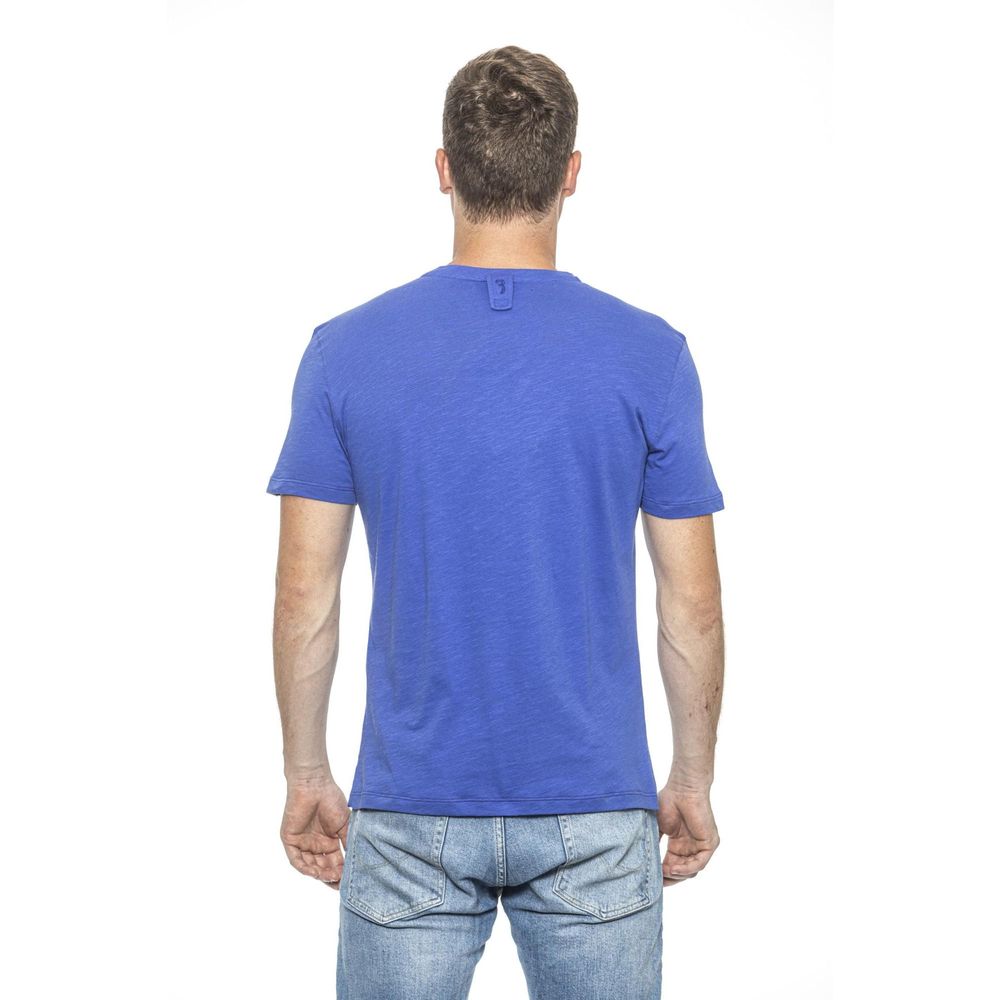 Hellblaues Baumwoll-T-Shirt
