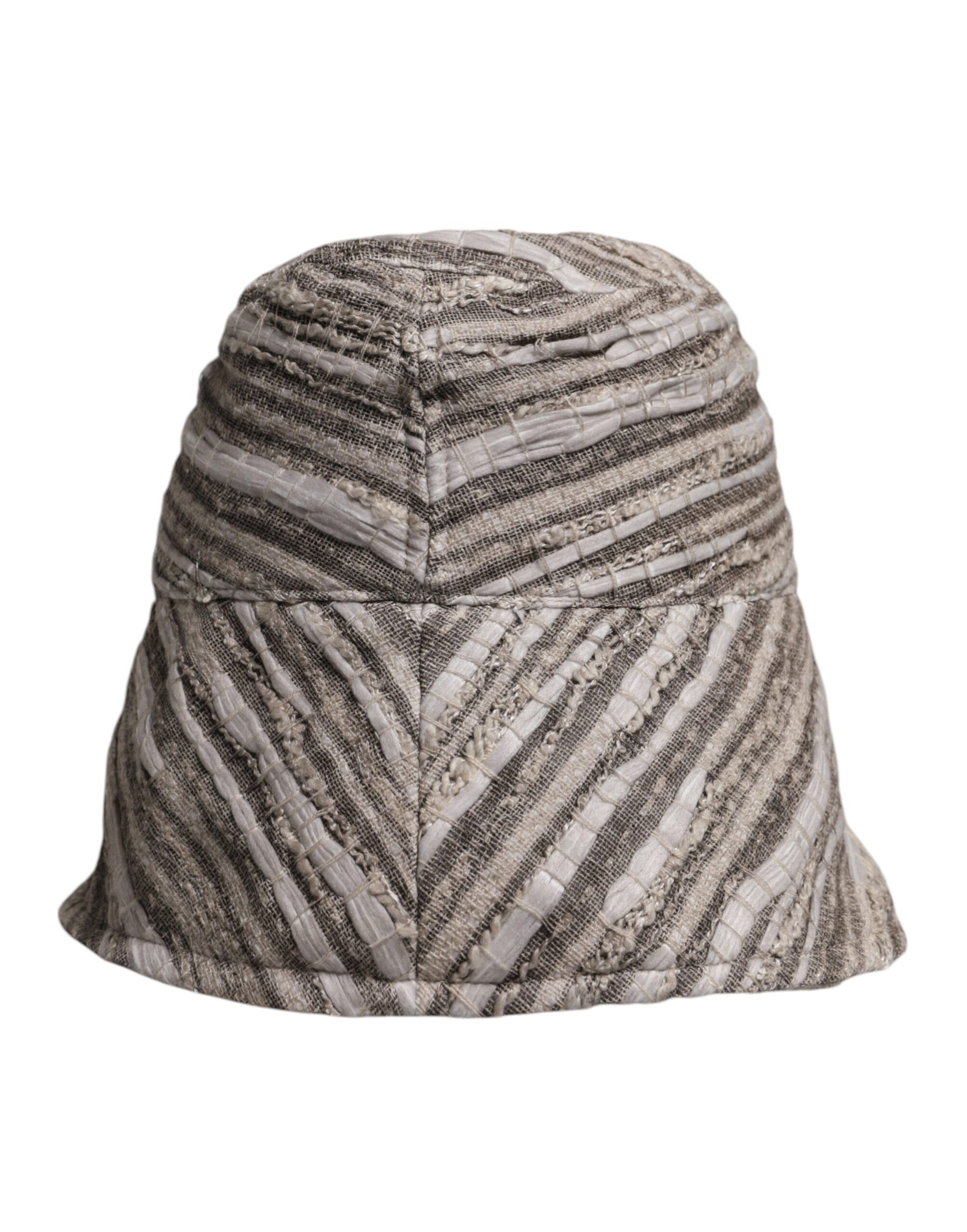 Bucket Cap aus Baumwolle mit mehrfarbigen Streifen