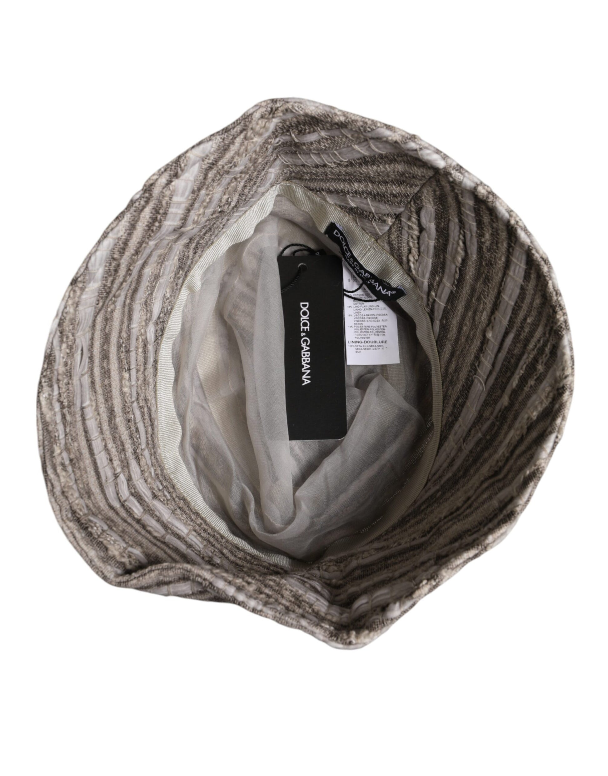 Bucket Cap aus Baumwolle mit mehrfarbigen Streifen