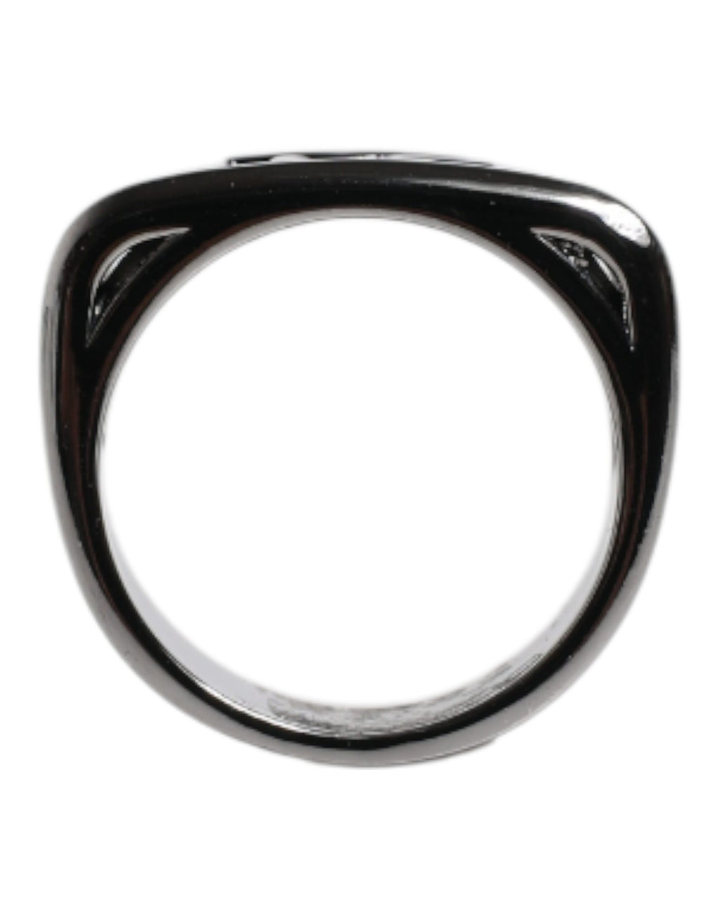 Silberfarbener Messingring „Anello DG“