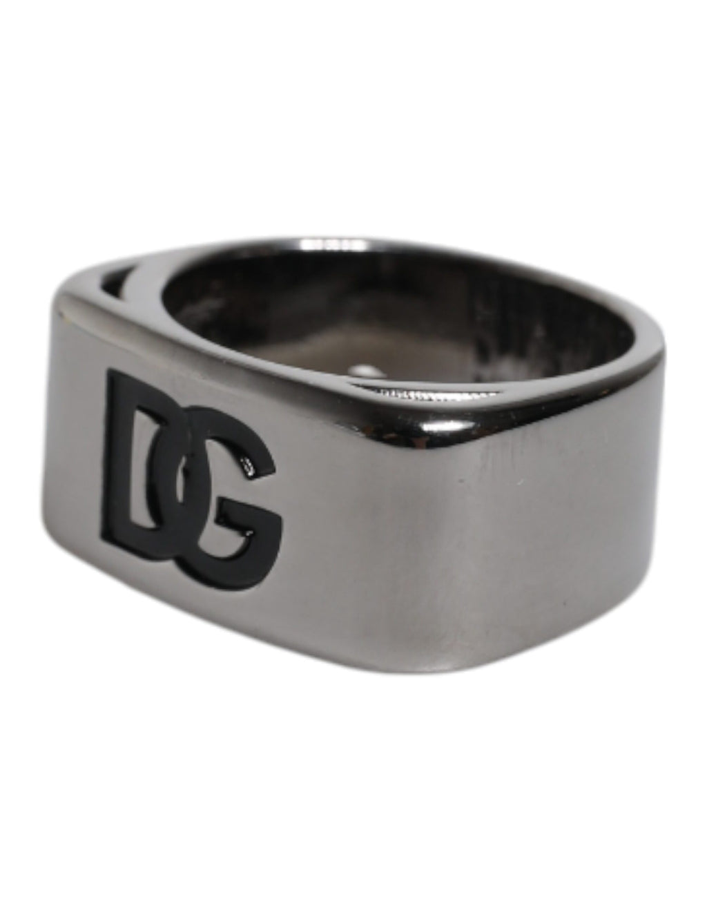 Silberfarbener Messingring „Anello DG“