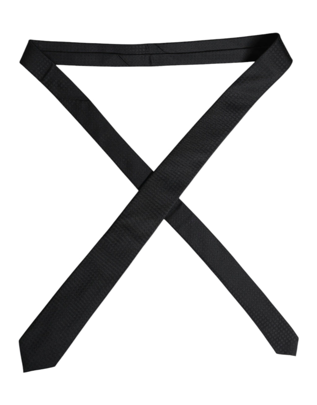 Black Circles Silk Adjustable Necktie Tie
