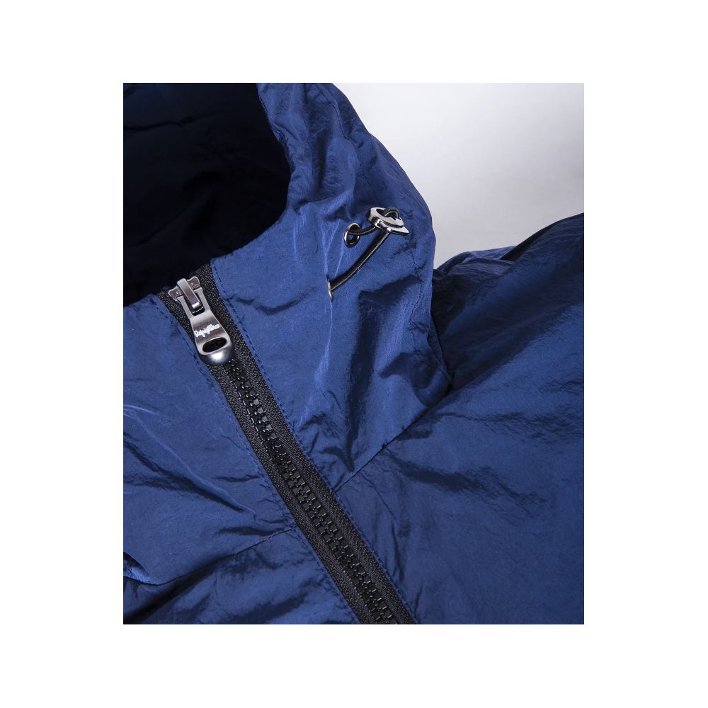 Blaue Polyamid-Herrenjacke