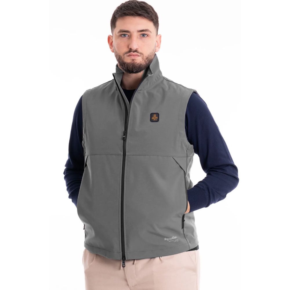 Braune Polyester-Herrenweste