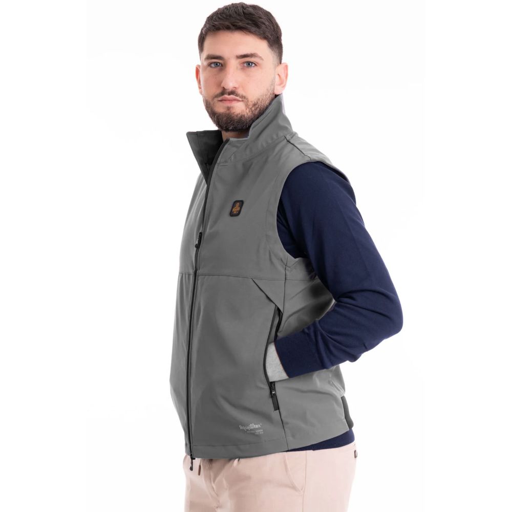 Braune Polyester-Herrenweste
