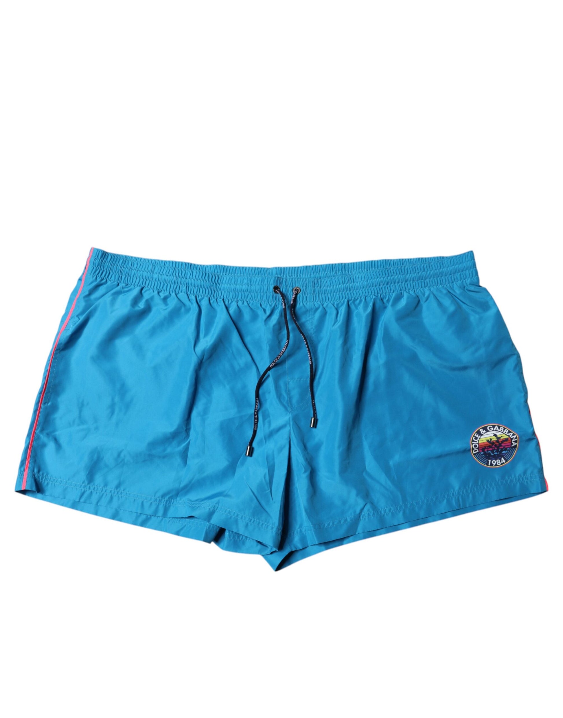 Türkisfarbene Logo-Strandshorts, 2-teilige Bademode